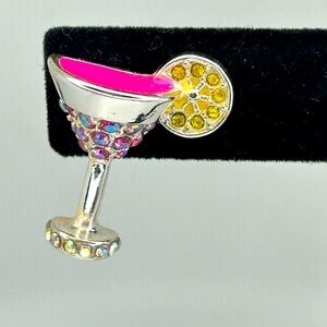 Drink themed  ring and earrings